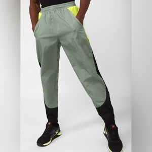 RETRO Sweatpants Reebok Gray and Neon Yellow Track Pants